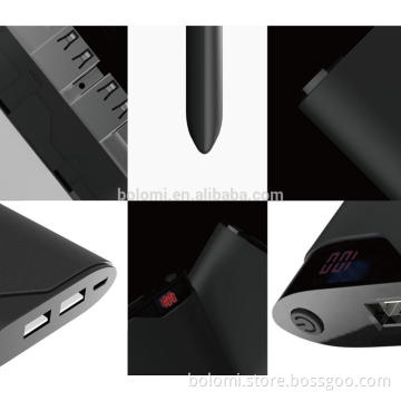 Rubber coating shell 10000mah hot sale power bank with LED screen